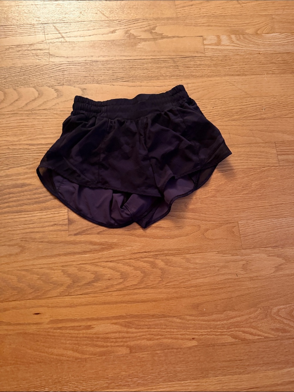 lululemon athletica Black Athletic Running Shorts with Inner Liner